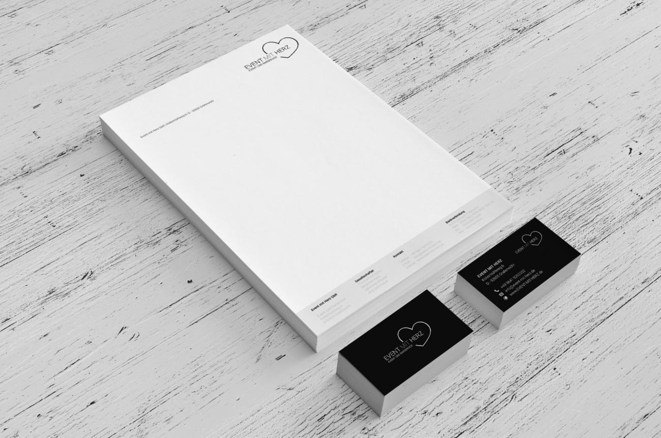 Geschäftsausstattung Eventfirma