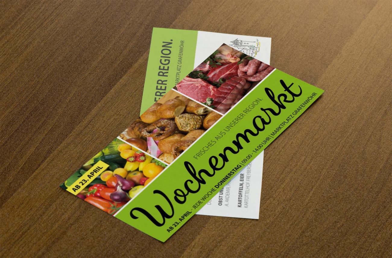 Flyer Wochenmarkt