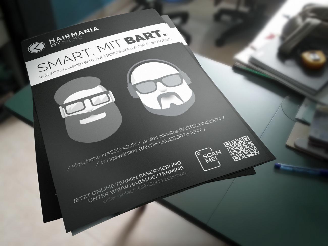 Smart mit Bart Plakat