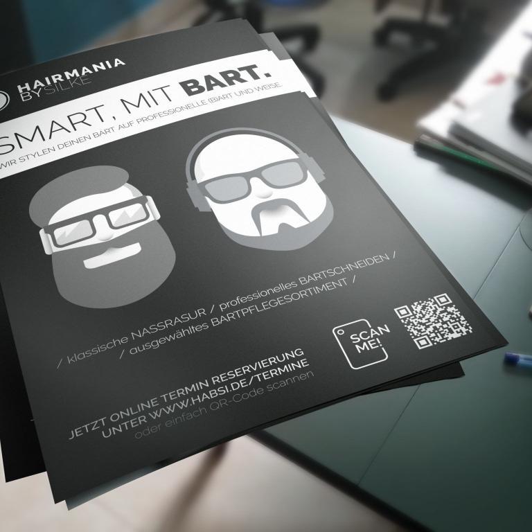 Smart mit Bart Plakat