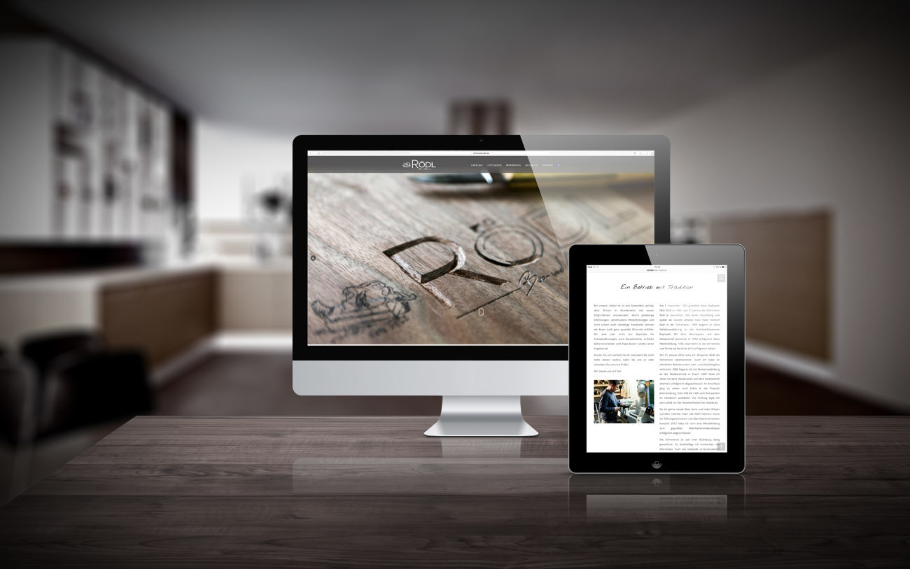Webseite Schreinerei Rödl