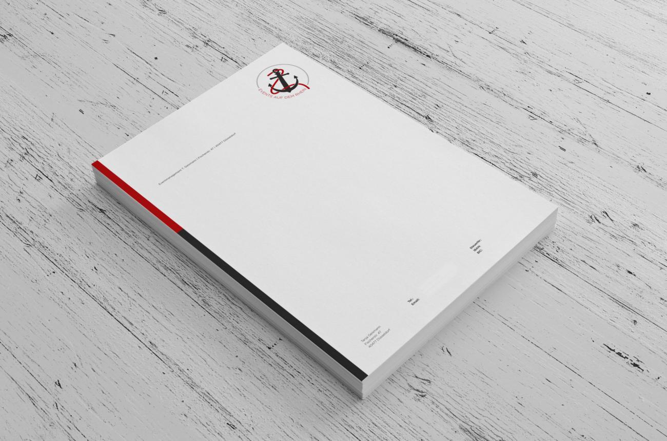 Briefpapier Events auf dem Rhein