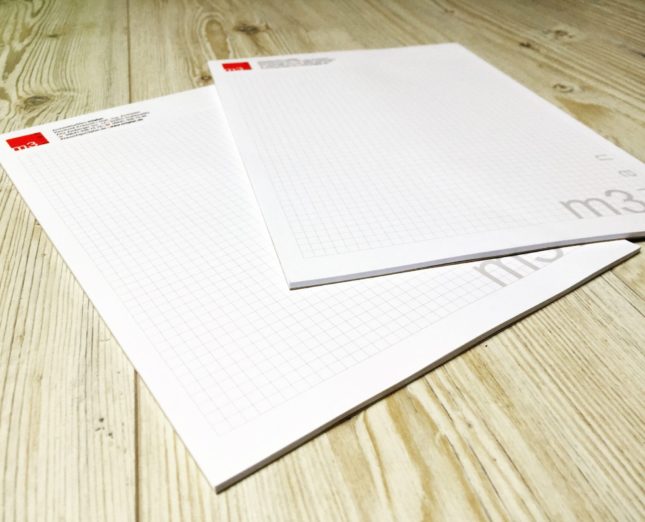 Schreibblöcke kariert m3plan