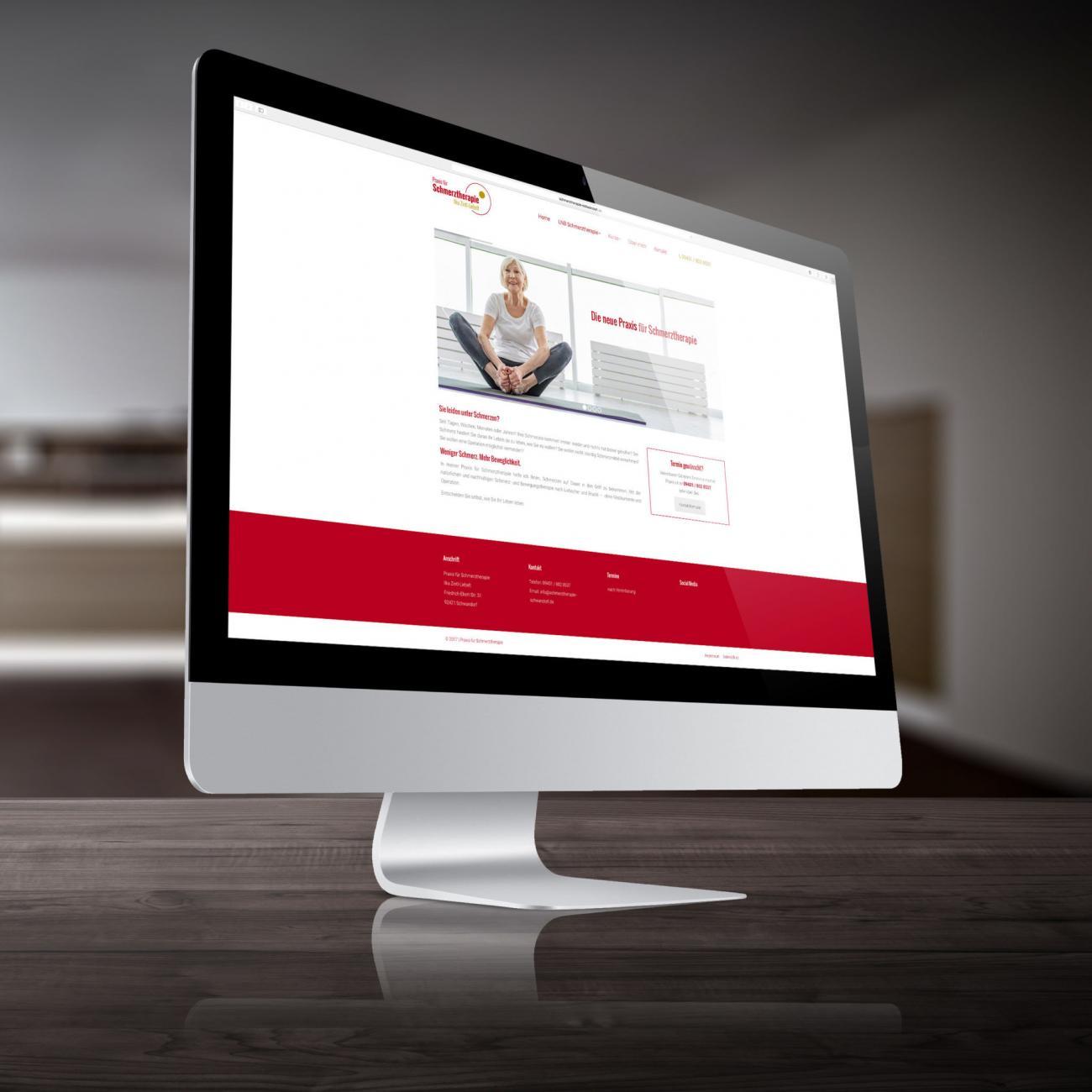 Webseite Schmerztherapie Schwandorf