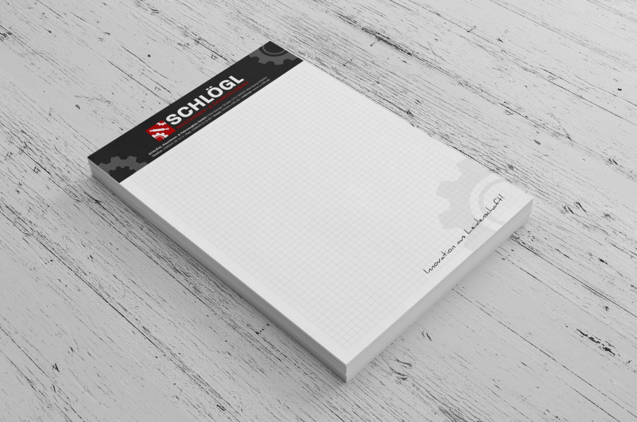 Schreibblöcke Schlögl Fahrzeugbau