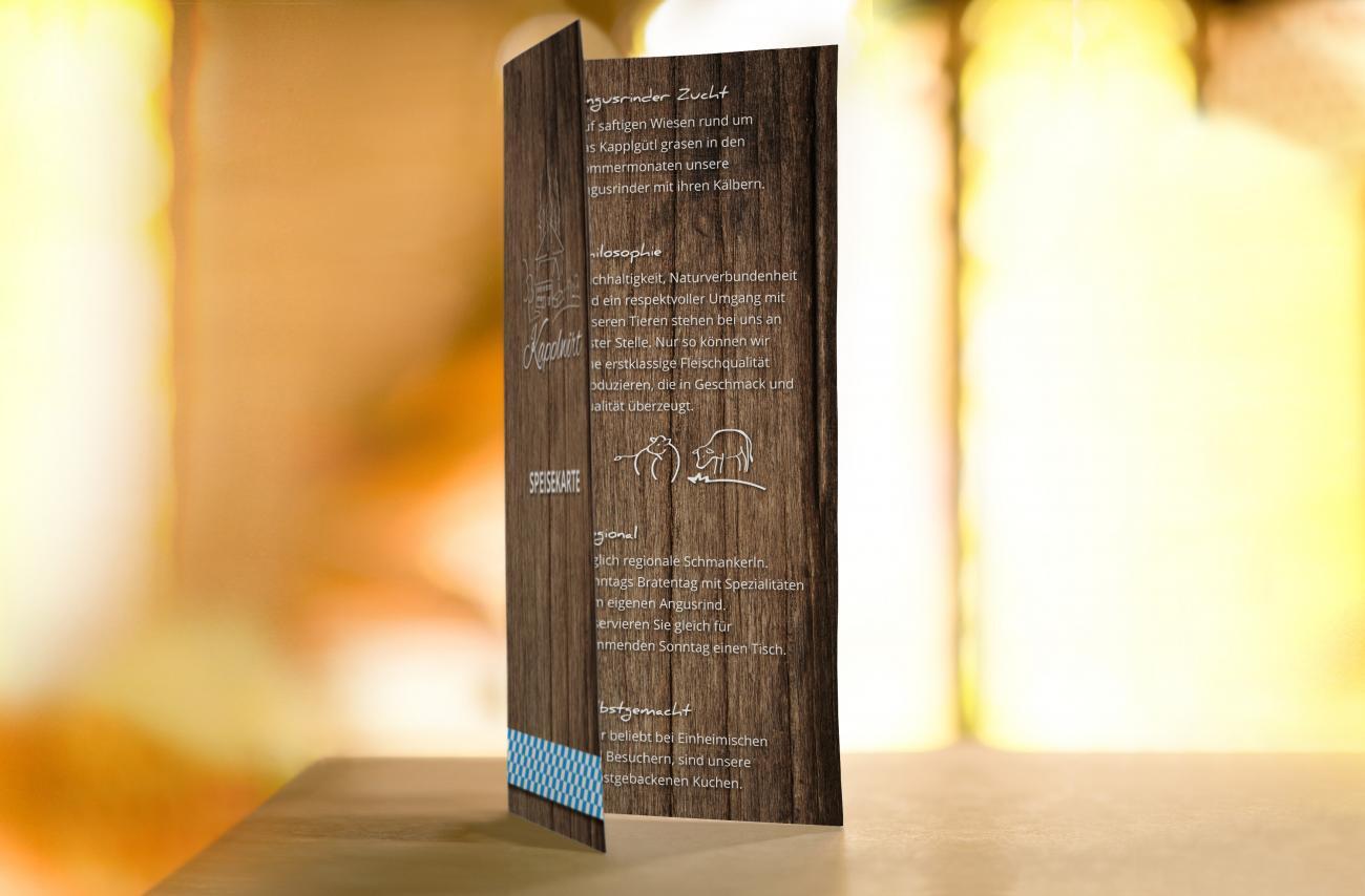 Speisekarte Kapplwirt