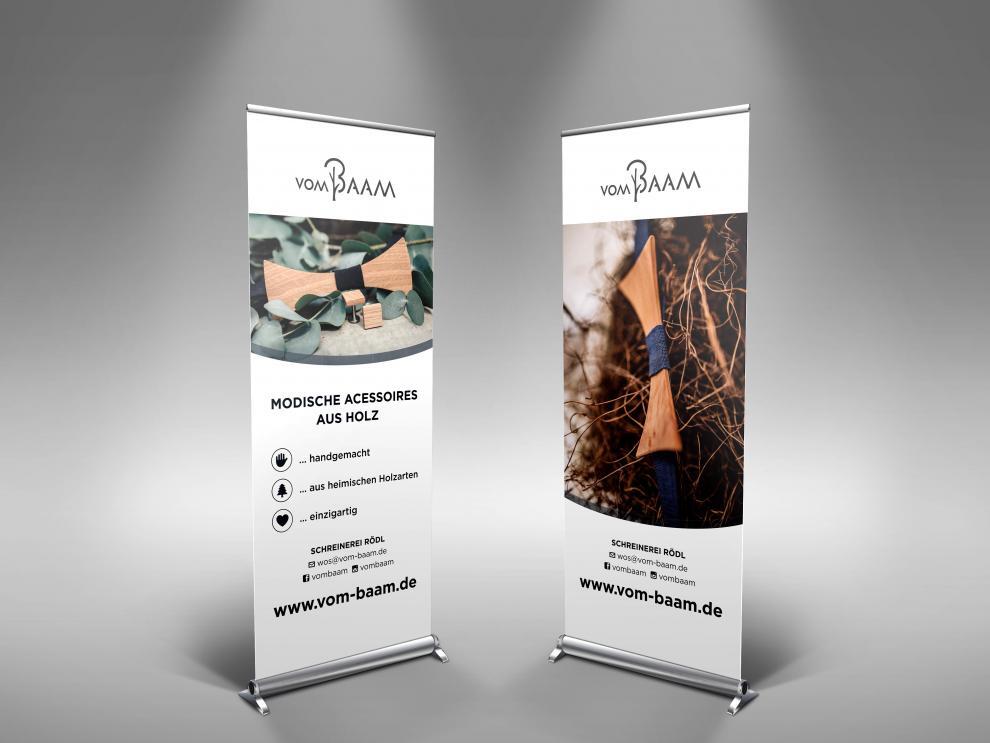 RollUps Messestand vom Baam