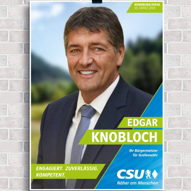 Plakat Bürgermeister Kommunalwahl