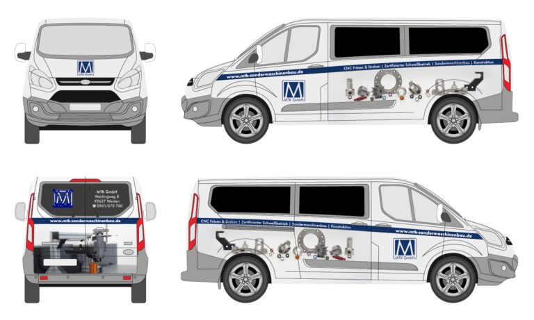 Entwurf Fahrzeugbeklebung Ford Bus