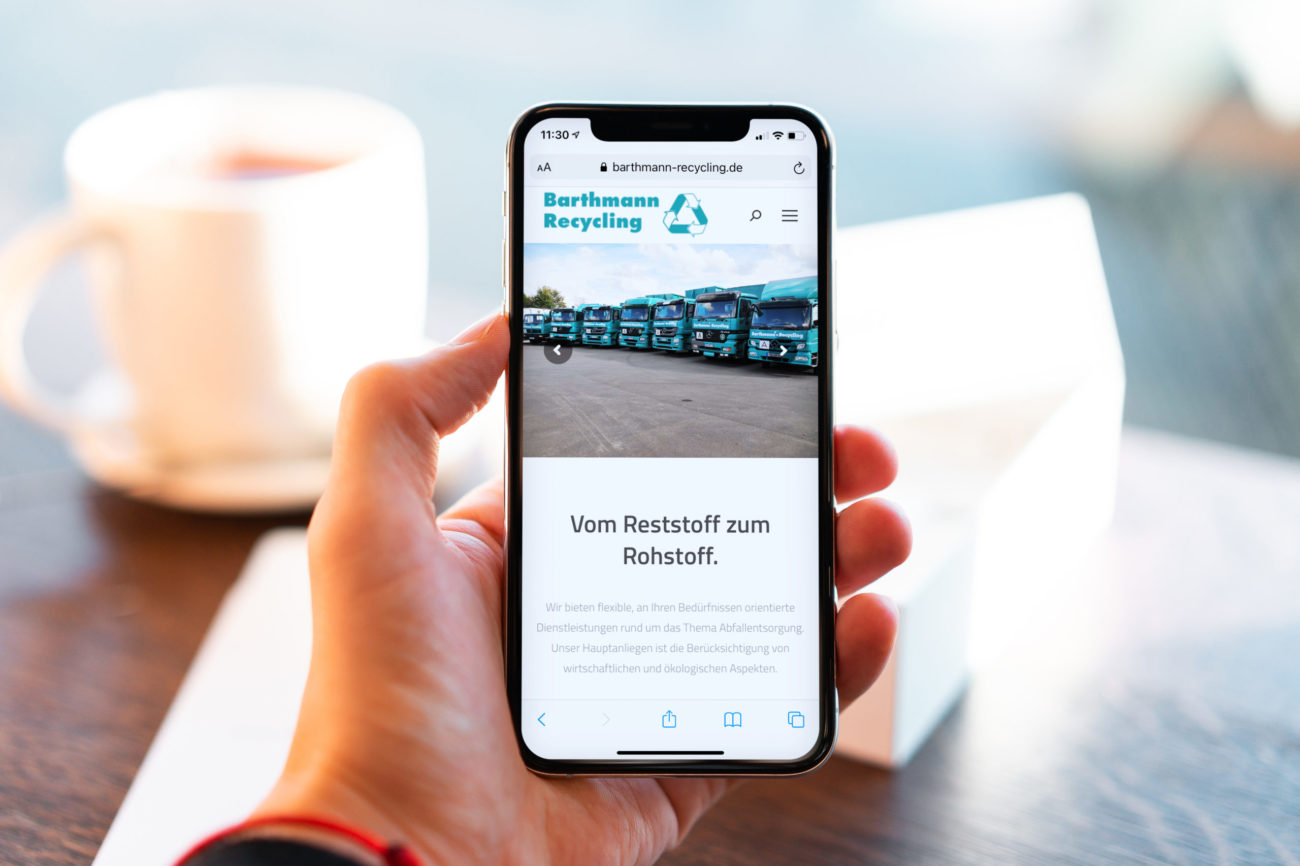 Webseite Barthmann Recycling