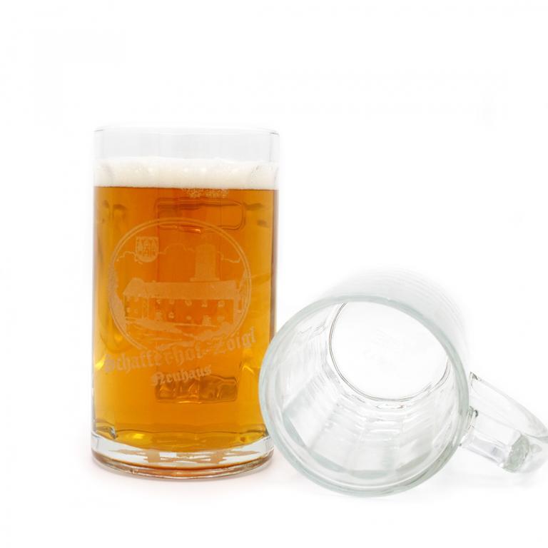 Glaskrug mit Zoiglstern Schafferhof