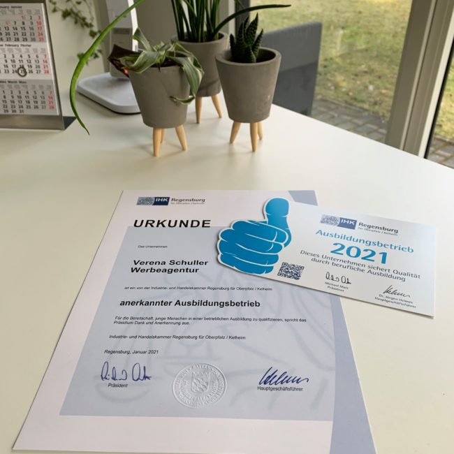 Urkunde TOP Ausbildungsbetrieb