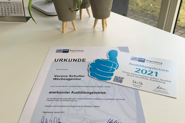 Urkunde TOP Ausbildungsbetrieb
