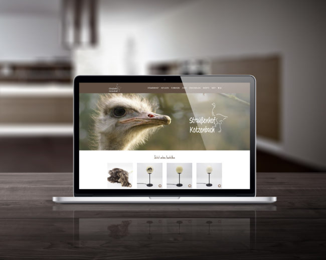 Straussenhof Webseite Webshop online verkaufen