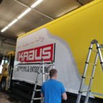 LKW Beklebung Werbung Folie Plane Truck Carwrap, Beklebung eines LKW für die Firma Kraus in Windischeschenbach