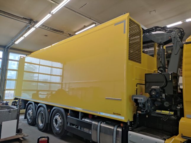 LKW Beklebung Werbung Folie Plane Truck Carwrap, Beklebung eines LKW für die Firma Kraus in Windischeschenbach