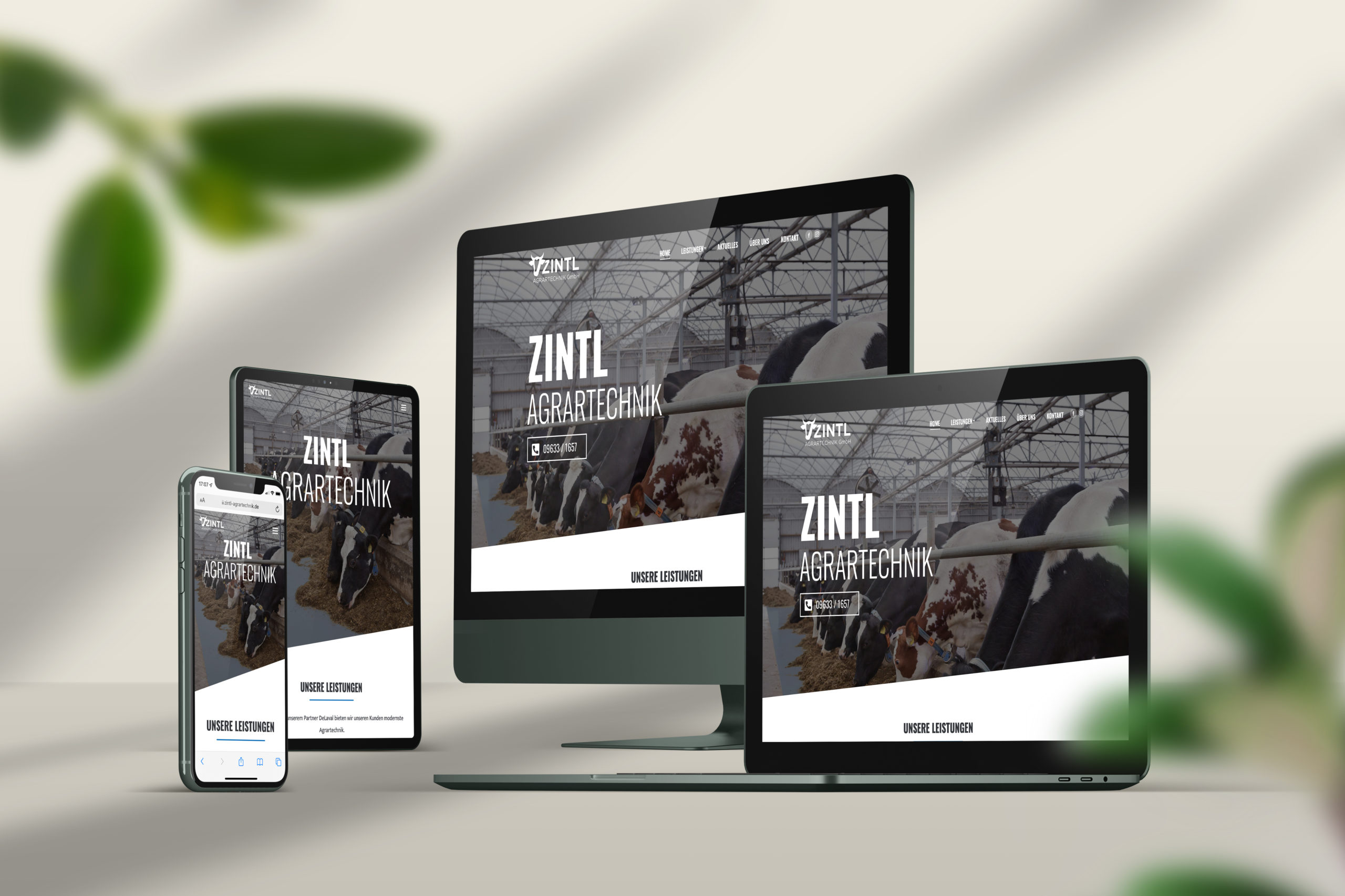 Zintl, Agrartechnik, Webseite, Agrar, DeLaval, Homepage
