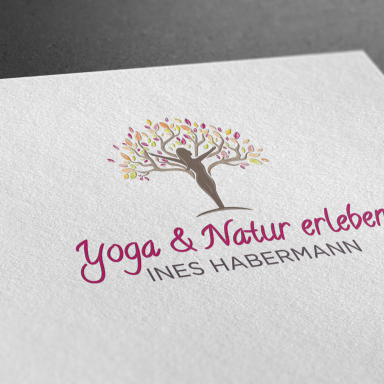 Yoga, Logo, Natur, Habermann, Logodesign für Ines Habermann aus Oberbibrach