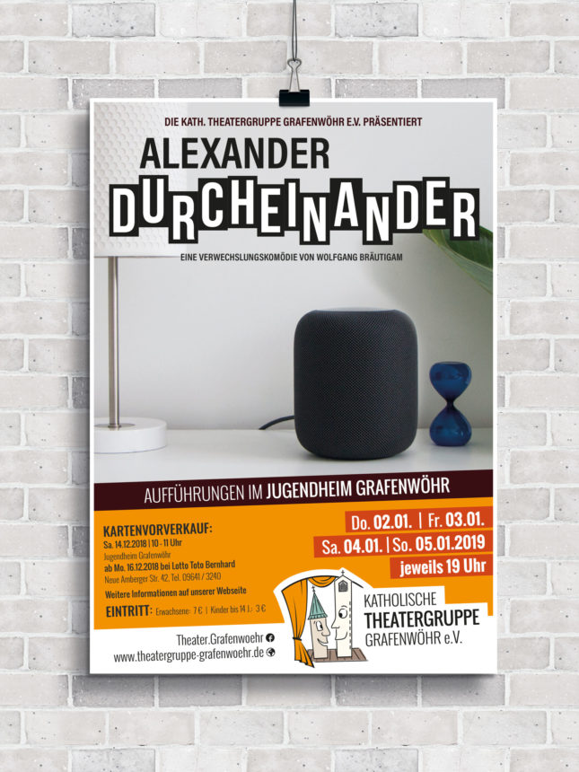 Theatergruppe, Theater, Logo, grafenwöhr, Plakatvorlage