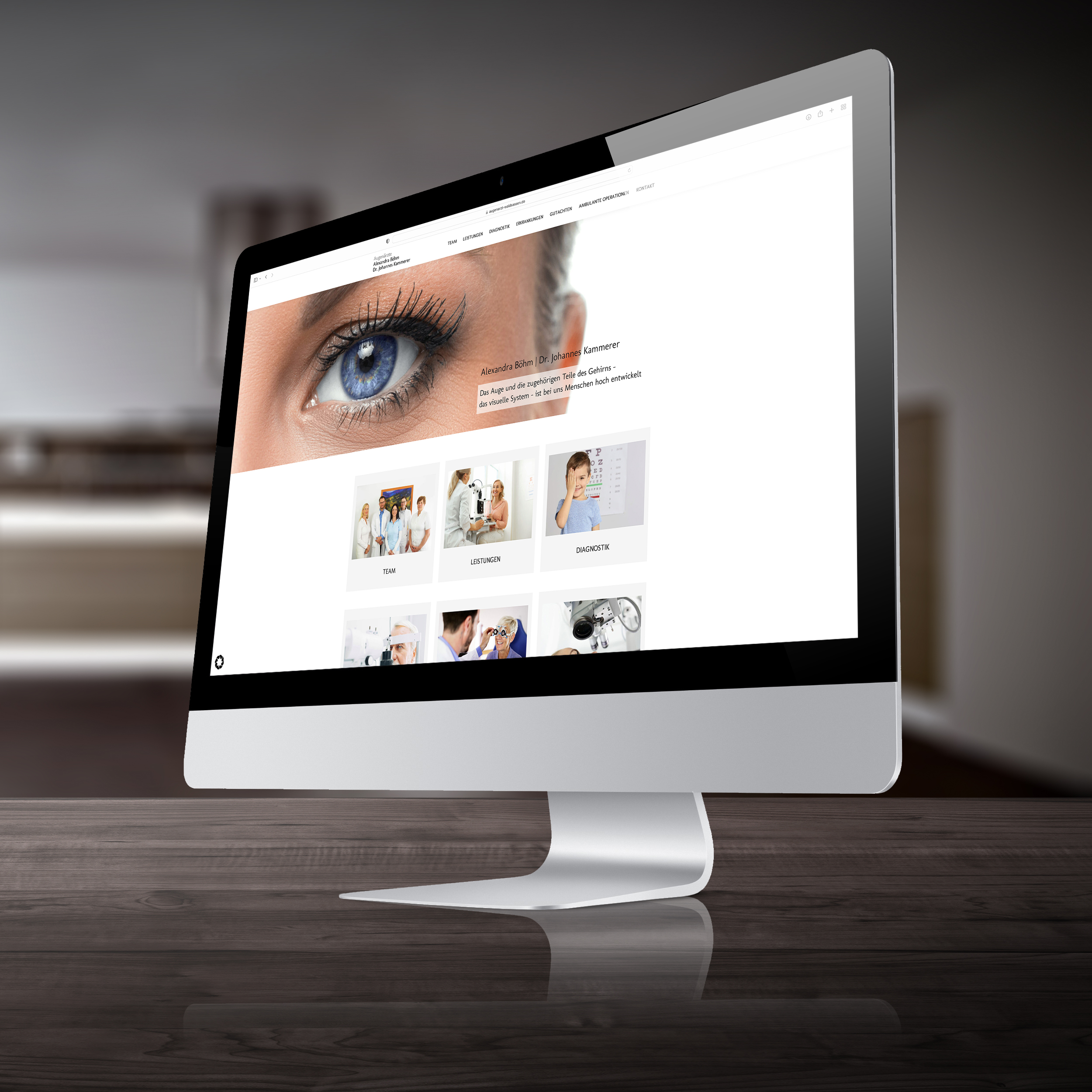 Webdesign Augenarzt Webseite Waldsassen Homepage