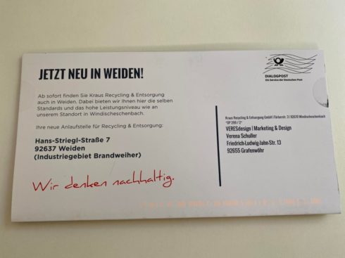 Mailing, Kundenmailing, Anschreiben, Betriebserweiterung, Betrieb