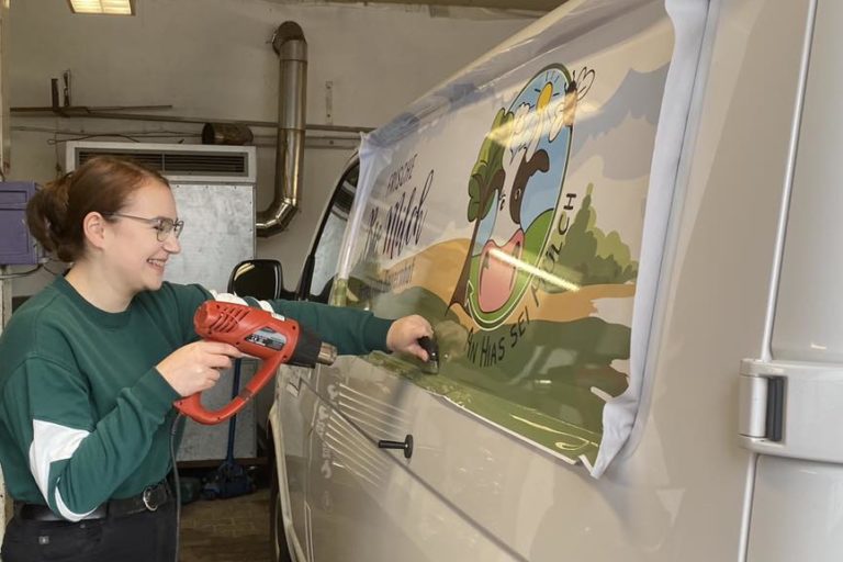 T6, VW Bus, beklebt, folierung, Autowerbung