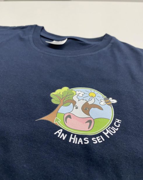 Shirts, bedruckt, DTF, Logo, Brust, Stick, Werbemittel