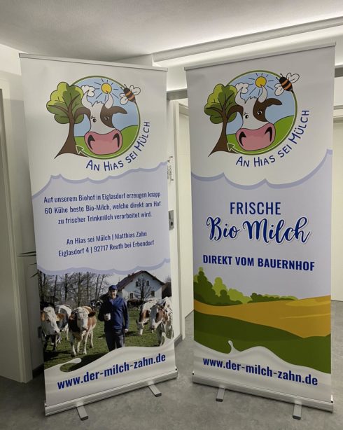 Werbung, Aufstellen, RollUps, Stopper, Werbemittel