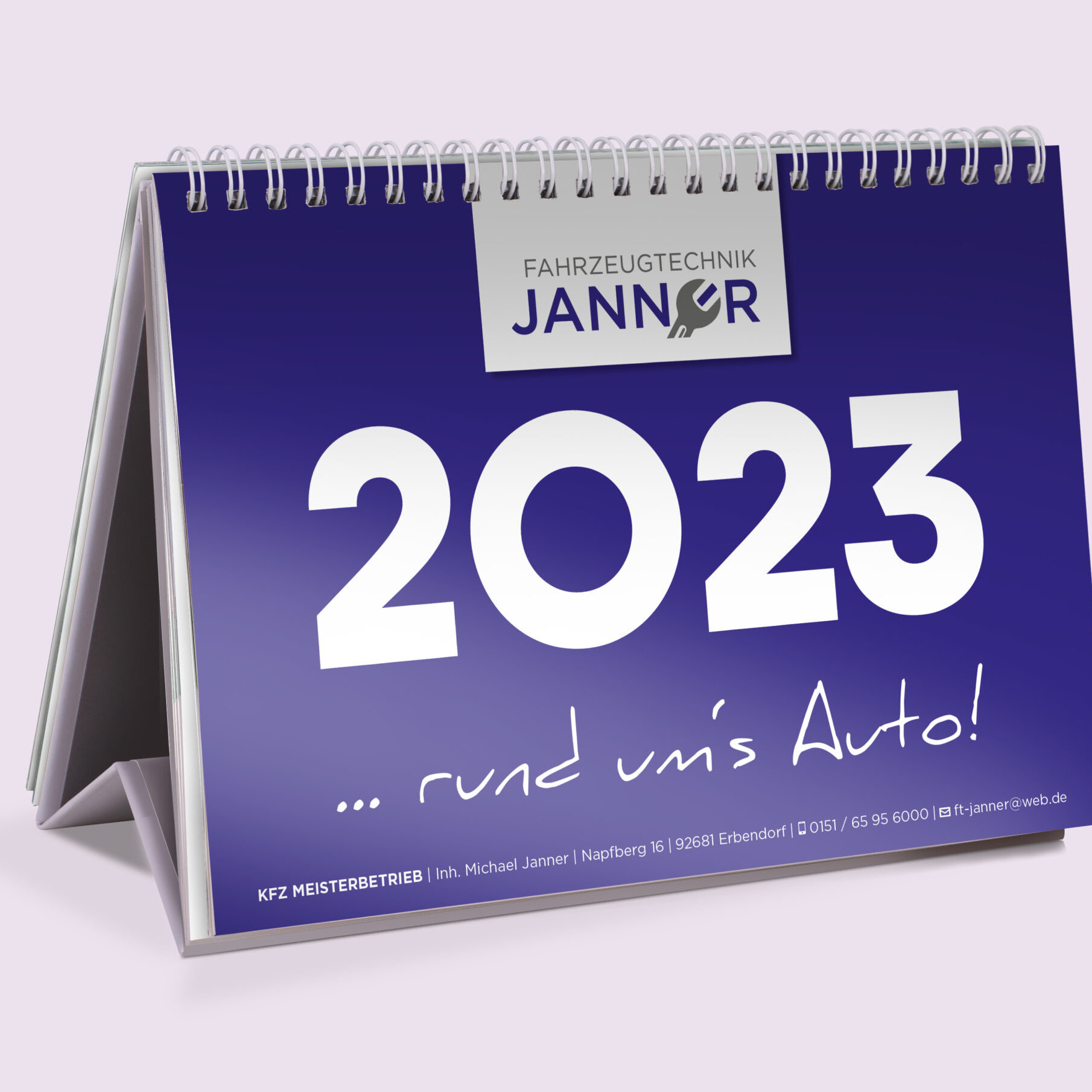 Janner Fahrzeugtechnik Tischkalender 2023 Kalender Sprüche lustig Auto