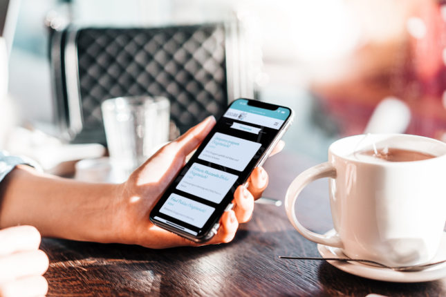 Webseite, Homepage, Menü, Restaurant, Mobile, responsive, Mittagsmenü