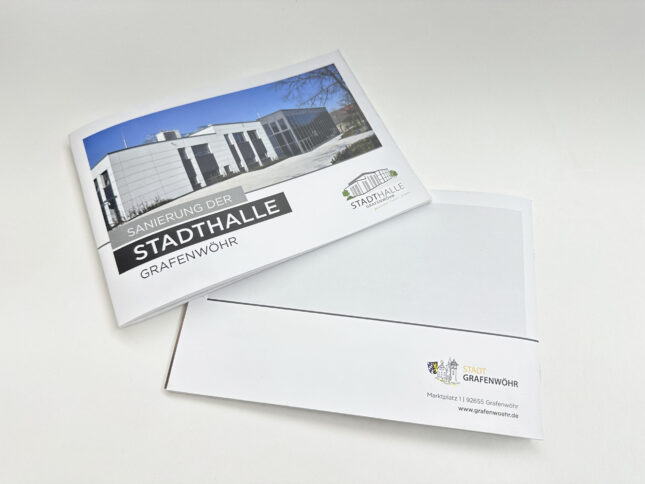 Stadthalle, Grafenwöhr, Fotografie, Halle, Broschüre, Foto, Sporthalle, vorher, nachher