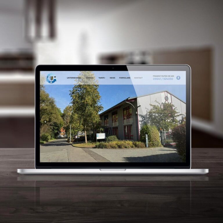 Ansicht der neuen Webseite der Grafenwöhrer Stadtwerke