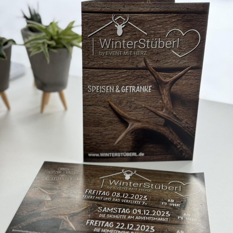 Speisekarten für das Grafenwöhrer Winterstüberl