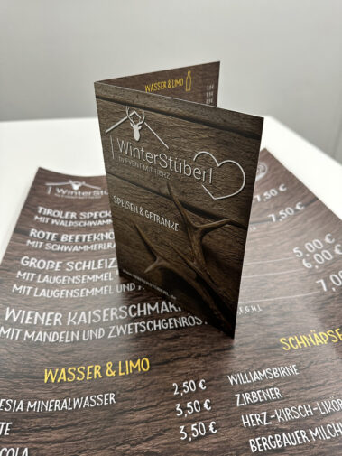 Plakate, Speisekarten für das Grafenwöhrer Winterstüberl