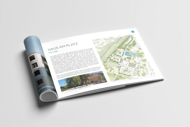 Expose für Immobilienfirma, Baufirma, Broschüre, exklusiv