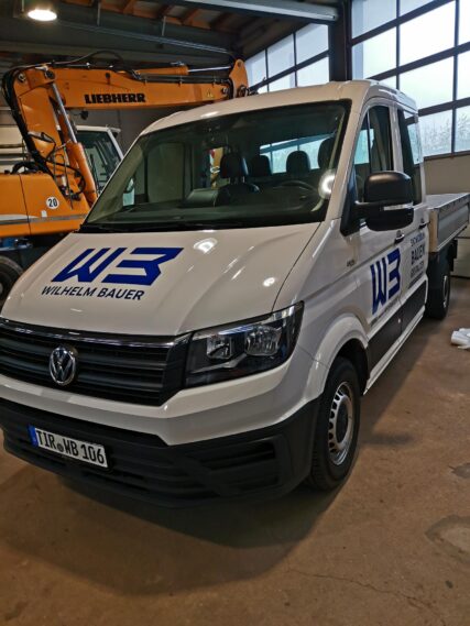 Fahrzeug mit neuer Beklebung Wilhelm Bauer Erbendorf