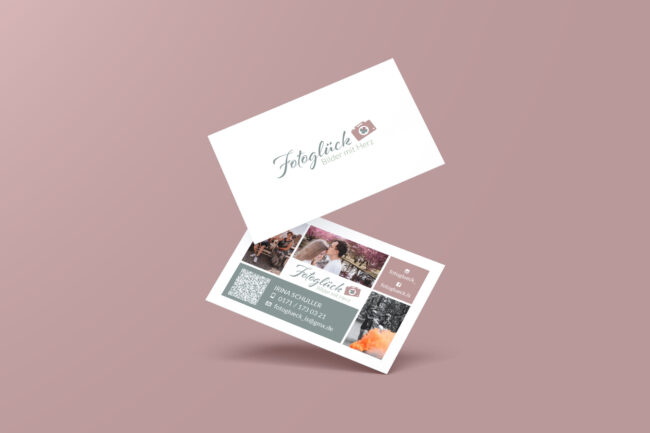 Visitenkarten für Fotoglück Irina Schuller