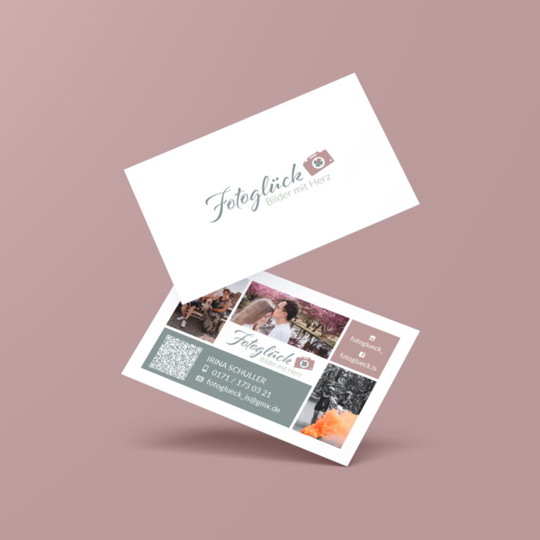 Visitenkarten für Fotoglück Irina Schuller