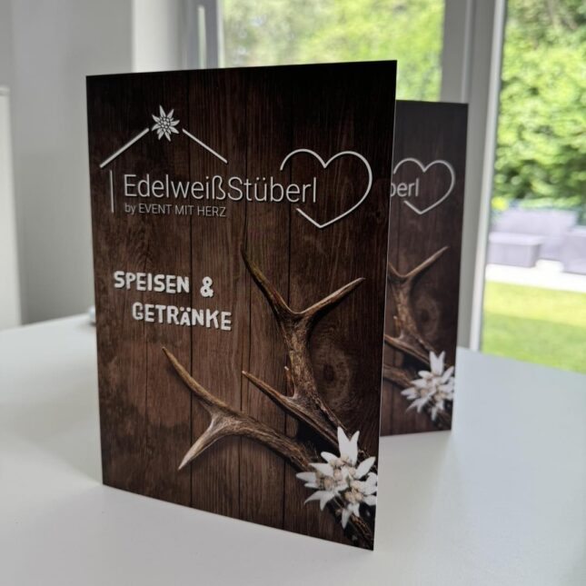 neue Speisekarte für das EdelweißStüberl in Grafenwöhr