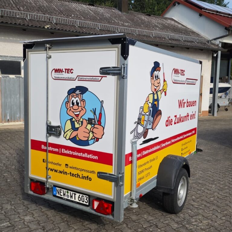 Anhänger beklebt WIN-TEC Pressath