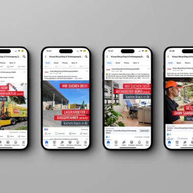 Social Media / Recruiting Kampagne für die Firma Kraus Recycling & Entsorgung aus Windischeschenbach