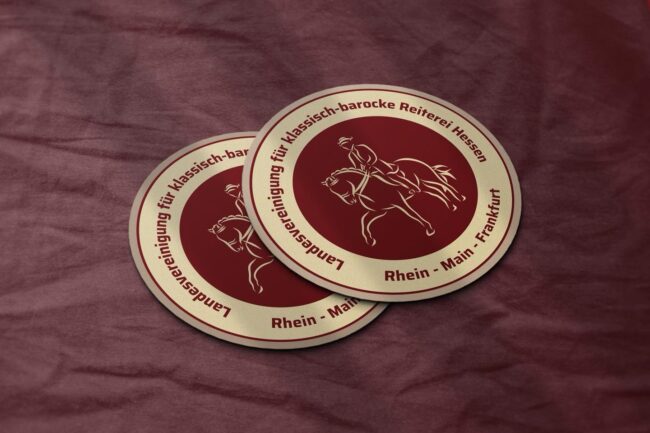 Logo, Reiterei Hessen, klassisch-barock, Emblem