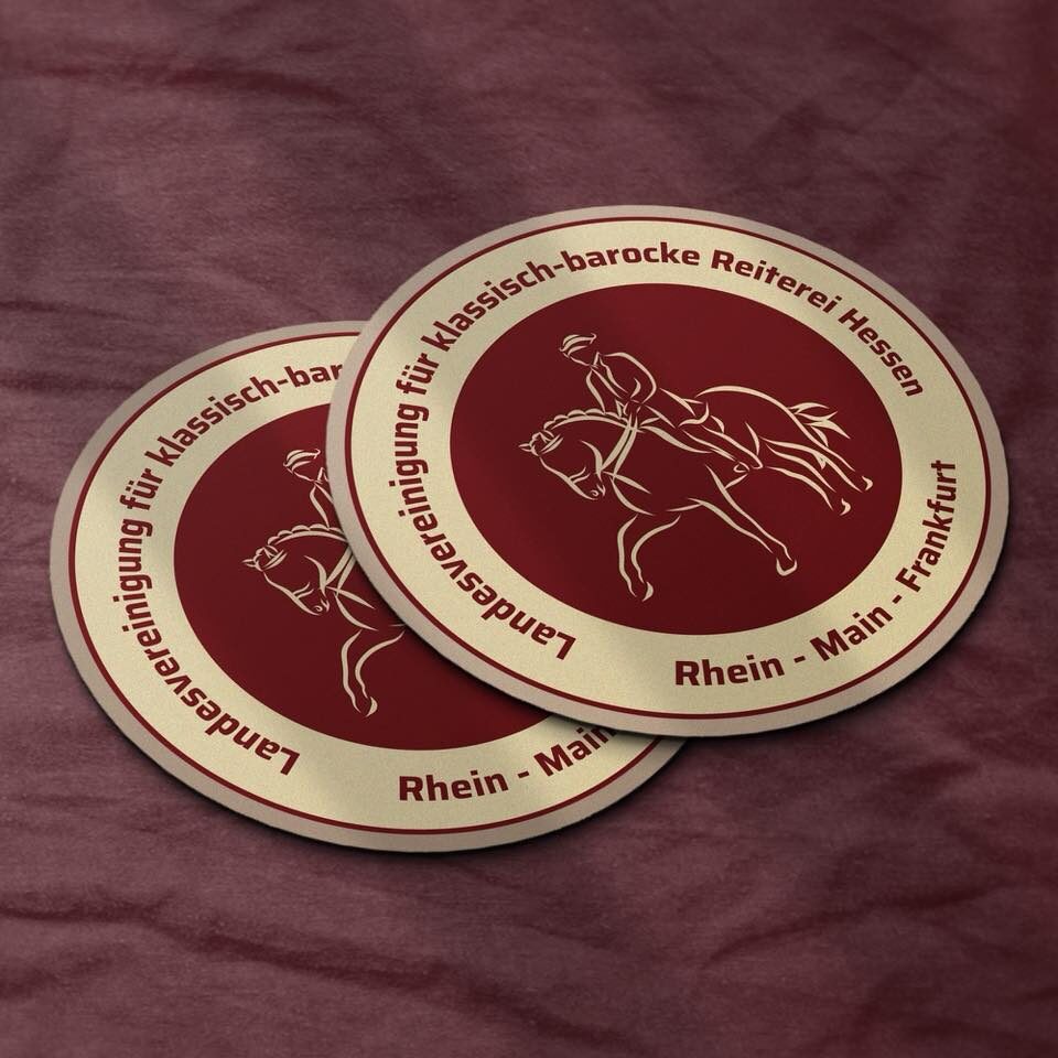 Logo Landesvereinigung für klassisch-barocke Reiterei Hessen Logo, Reiterei Hessen, klassisch-barock, Emblem