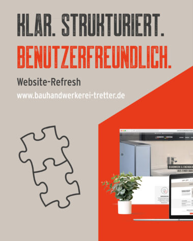 Social Media Post / Kampagne für die Bauhandwerkerei Tretter