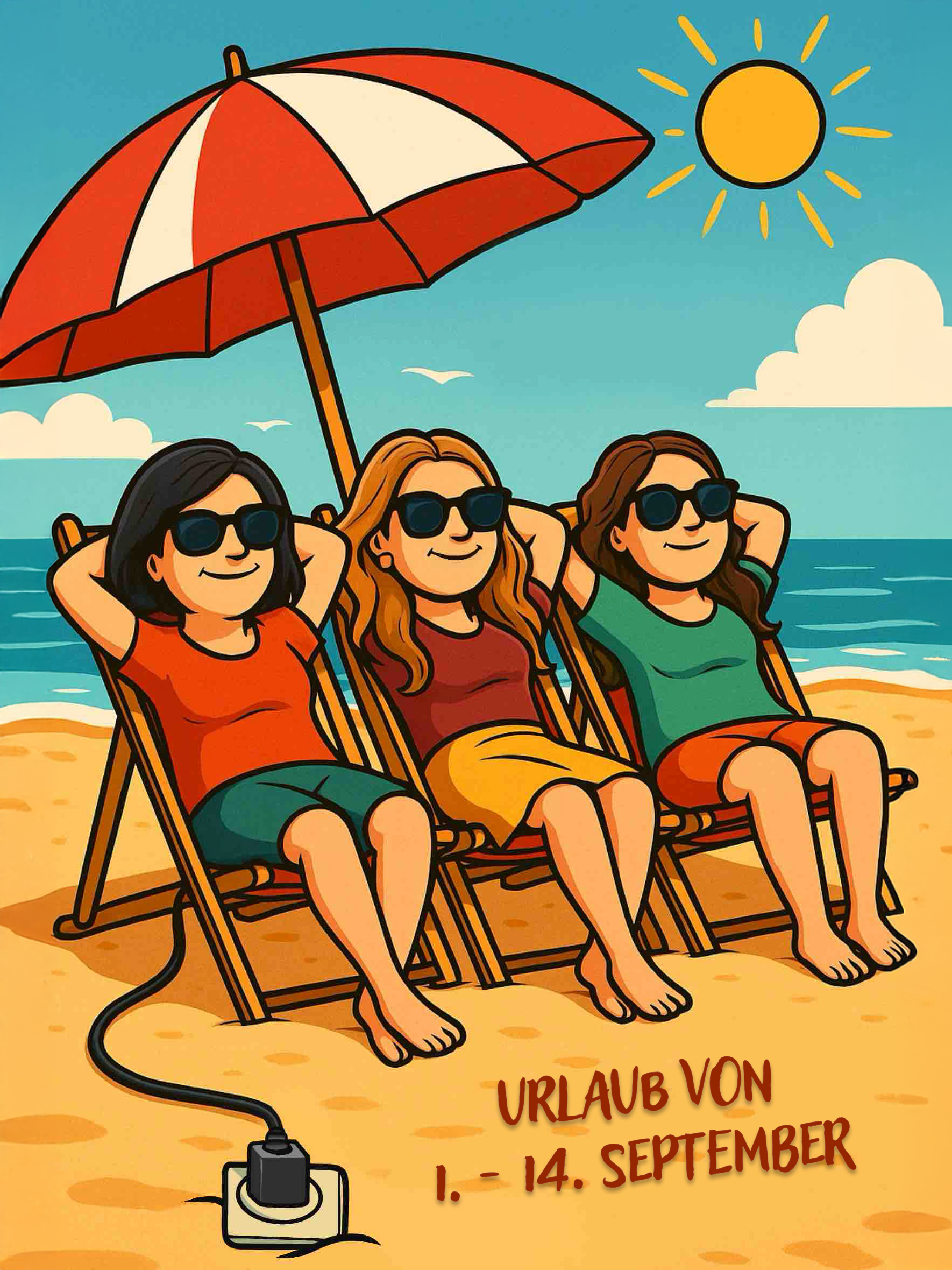 Urlaub von 1. – 14. September