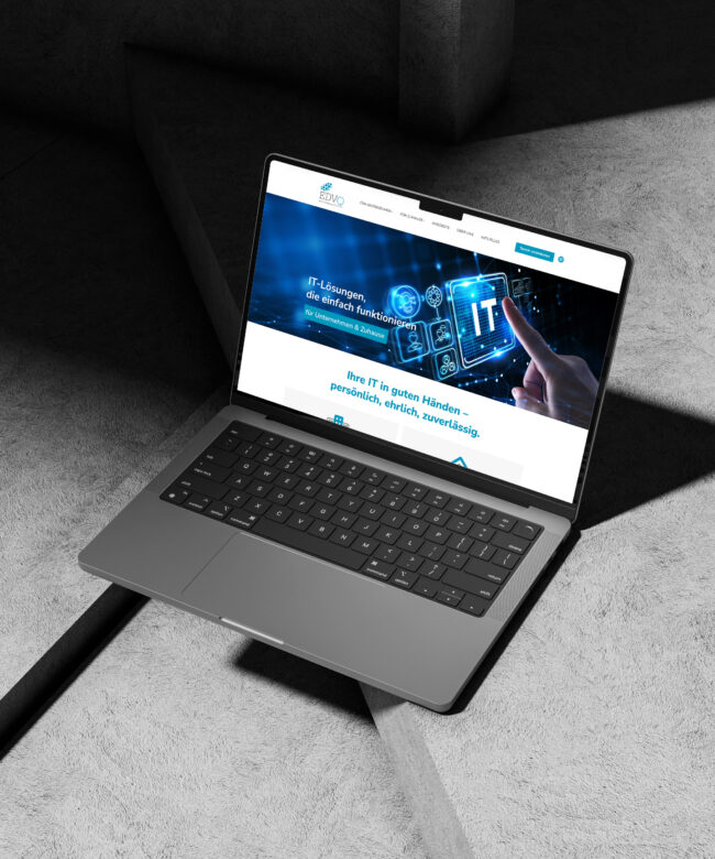 Webseite des IT Unternehmens EDV Q aus Erbendorf